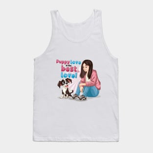 Puppy love is the best love Tank Top